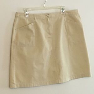 JJill khaki skirt
